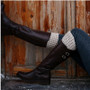 Knitting Leg Warmers Women Winter Crochet Hollow Out Boot Socks