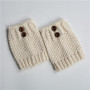 Women Short Button Crochet Leg Warmers Winter Fall  Knit Boot Cuffs Socks