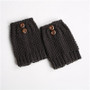 Women Short Button Crochet Leg Warmers Winter Fall  Knit Boot Cuffs Socks