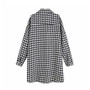 Vintage Stylish Oversized Houndstooth Jacket Coat