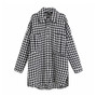 Vintage Stylish Oversized Houndstooth Jacket Coat