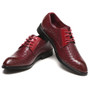 Luxury Brand Plaid Leather Shoes