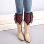 Knitted Leg Warmers For Women Bohemia Boot Socks