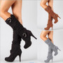 Women Fashion Leather Thigh High Boots