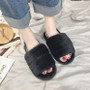 Women Fluff Warm Faux Fur Home Slide Slippers