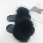 Woman Luxury Gradient Furry Fur Slippers