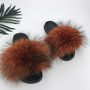 Woman Luxury Gradient Furry Fur Slippers