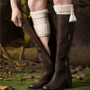 Winter Leg Warmers For Women Tassels Boot Socks Boot Cuffs