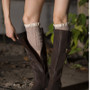 Women Knit Lace Boot Socks