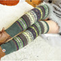 Women Bohemis Crochet Knitted Long Leg  Boot Socks