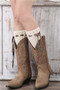 Women Crochet Lace Rope Boots Socks