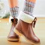 Women Winter Comfort Flat Lace-Up Ankle Boots