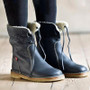Women Winter Comfort Flat Lace-Up Ankle Boots