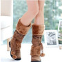 Vintage Autumn Fur Warm Winter Booties