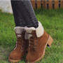 Gladiator Low Heel Autumn Warm Fur Women's Ankle Boots