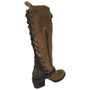 Vintage Knee-High Zipper Suede Boots