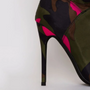 High Heels Stilettos Fashion Camouflage Ankle Boots