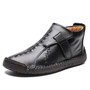 Winter Warm Fur Leather Men's Casual Ankle Boots