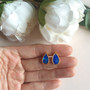 Natural opal stud earrings