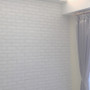 White brick 3D modern wallpaper