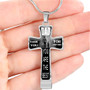 To My Dad Cross - Luxury Necklace: Best Gift For Dad, Luxury Cross Pendant For Dad, Birthday Gifts For Dad, Surprise Ideas For Dad 35dds
