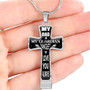 To My Dad Cross - Luxury Necklace: Best Gift For Dad, Luxury Cross Pendant For Dad, Birthday Gifts For Dad, Surprise Ideas For Dad 30dds