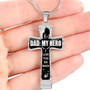 To My Dad Cross - Luxury Necklace: Best Gift For Dad, Luxury Cross Pendant For Dad, Birthday Gifts For Dad, Surprise Ideas For Dad 29dds