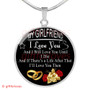 To My Girlfriend Luxury Necklace: Birthday Gift For Girlfriend From Boyfriend, "I Love You And I Will Love You Until I Die And If There Is A Life After That IÕll Love You Then"344GFS