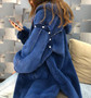 Denvinny 2020 winter import Velvet Mink fur coat fashion Mink coat Slim Mink coat