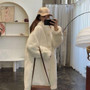 Faux Fur Coat Women 2020 Casual Korean Hoodies Furry Thick Bat Sleeved Warm Long Faux Rabbit Fur Jacket Loose Winter Coat Women