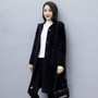 Women 2020 Autumn Winter Loose Casual Hooded Imitation Mink Cashmere Knit Long Cardigan Sweater Female Thicken Warm Sweater G548