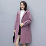 Women 2020 Autumn Winter Loose Casual Hooded Imitation Mink Cashmere Knit Long Cardigan Sweater Female Thicken Warm Sweater G548