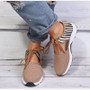 2020 Women Sneakers Woman Mesh Breathable Vulcanized Female Trainers Shoes Women's Lace-Up Walking Shoes Ladies Flats Plus Size