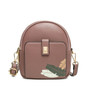 Women Cellphone Bag Green PU Leather Shoulder Crossbody Bag Femela Small Messenger Card Bag