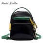 Herald Fashion Soft Leather Women Backpack School Book Bag for Teenage Girls Small Female Panelled Travel Shoulder Bag Mochila