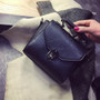 SMOOZA Vintage Leather Female Top-handle Bags  Small Women Handbag Casual Shoulder Bag  Lady High Quality Flap Bag