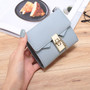 New Arrival Fashion Hasp Female Wallets PU Leather Card Holder Money Short Purse Women Solid Mini Bags Coin Pocket for Girls