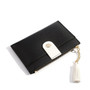 Luxury Brand Leather Small Wallets Women Short Zipper Coin Purse Tassel Design Clutch Wallet Female Money Bag Credit Card Holder