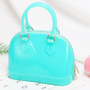 PVC Waterproof Candy Colors Jelly Handbag Small Women Bag Shell Shoulder Bag Crossbody Bag Summer Beach Bag