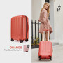 AJI Orignal Designer Women Luggage Fashion Suitcase Travel Trolley Case PC Hardshell TSA Lock Mute Spinner Wheels A7039