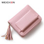 WEICHEN Tassel Design Female Wallets With Zipper Coin Pocket Card Holder Ladies Purses Short Brand Designer Women Wallet Hot