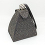 Vintage Diamond Bridal Wedding Purse Mini Gray Pyramid Party Handbags Women Bag Wristlets Clutches Crystal Evening Clutch Bags