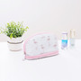 FUDEAM Oxford Multifunction Women Travel Storage Cosmetic Bag Toiletry Organize Semicircle Make Up Bag Eyebrow Pencil Pouch Bag