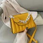Elegant Female Chain Tote bag 2020 Fashion New High quality Leather Women's Designer Handbag Solid color Shoulder Messenger Bag