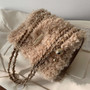 Elegant Female Square Crossbody bag 2020 Winter New Quality Soft Plush Women's Designer Handbag Chain Shoulder Messenger Bag