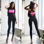 Fitness Yoga Set Sport Suits Women Tracksuits Backless Sportswear Leggings Running Tights Jumpsuits Sports Workout Gym Clothing