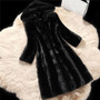 Hight Quality Winter Women Faux Fur Coat Thicken Warm Fur Long Hooded Overcoat Loose Casual Female Fur Mink Parka Jacket Outwear