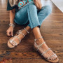 2020 New Rivet Strong Flat Women Sandals Fashion Shoes Lightweight Non-slip Sabot Women's Summer Designer Studded Sandals