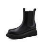 2020 Luxury Chelsea Boots Women Platform Ladies Boots Chunky Winter Shoes Mid-calf Ankle Boots Fur Thick Heel Brand Designer