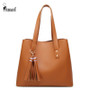 FUNMARDI Tassel Designer Large Ladies Handbags PU Leather Women Bag Simple Female Shoulder Bags Crossbody Fashion Tote WLHB2028